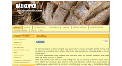 Desktop Screenshot of hazikenyer.hu
